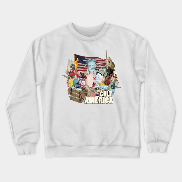 CULT AMERICA Crewneck Sweatshirt by CULT AMERICA Podcast